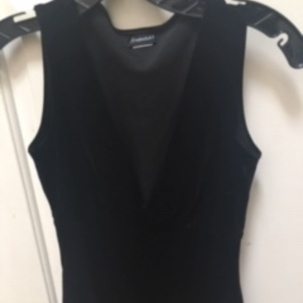 Stretch Velvet V Neck Top